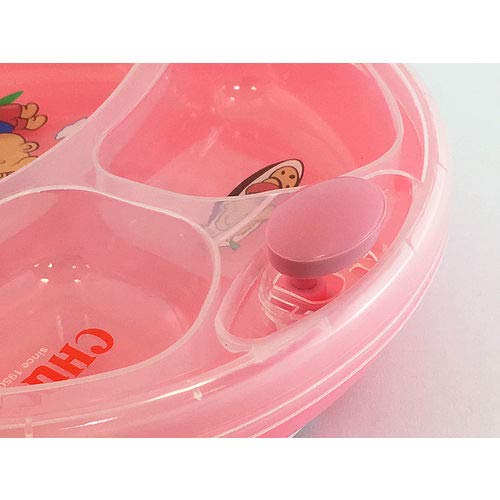 PRATO TERMICO INFANTIL CHUCA BABY 3 DIVISOES C/VENTOSA - ROSA
