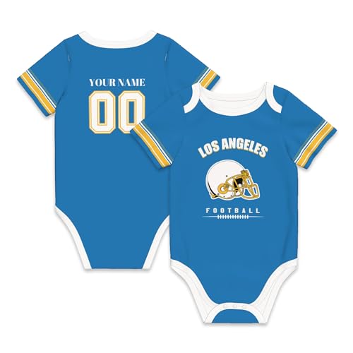 Personalized Baby Clothes for Girls Boys, Custom Name and Number Baby Bodysuit Short Sleeve Newborn Girl Clothes