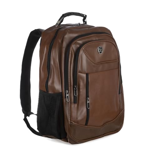 Mochila Executiva Unissex – Notebook, Viagem e Trabalho (Caramelo)