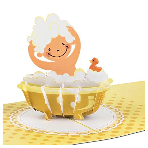PaperCrush® pop-up-kort födelse "Baby Shower" [NY!] – roligt 3D födelsekort för flickor och pojkar (neutral), gratulationskort, lyckokort – babyshower present till mamma & pappa