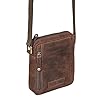 STILORD 'Brandon' Sacoche Homme Bandoulière Sac en Cuir Petit Sac d'épaule Sac Messager Sac à Main Vintage en Cuir Véritable, Couleur:zamora - marron #4
