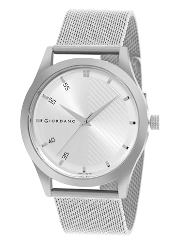 Giordano Analog Watch for Men Stylish Metal Strap| 3 Hands Mechan...