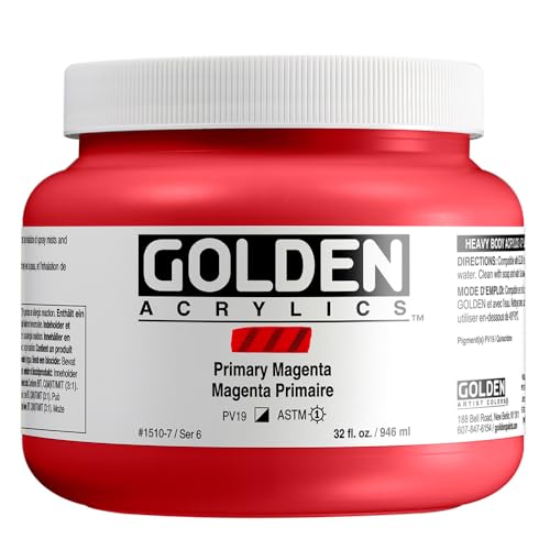 Acrylique Golden Heavy Body Primary Magenta 946ml pour les beaux-arts
