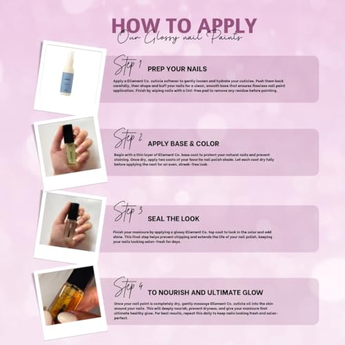Image of Ellement Co Purple Haze Nail Polish 10 ml with soft lavender purple tone delivers glossy salon finish, smooth streak free application, quick drying formula, and long lasting chip resistant wear, perfect for pastel lovers, office wear, casual outings, brunch looks, and elegant everyday nail styling.