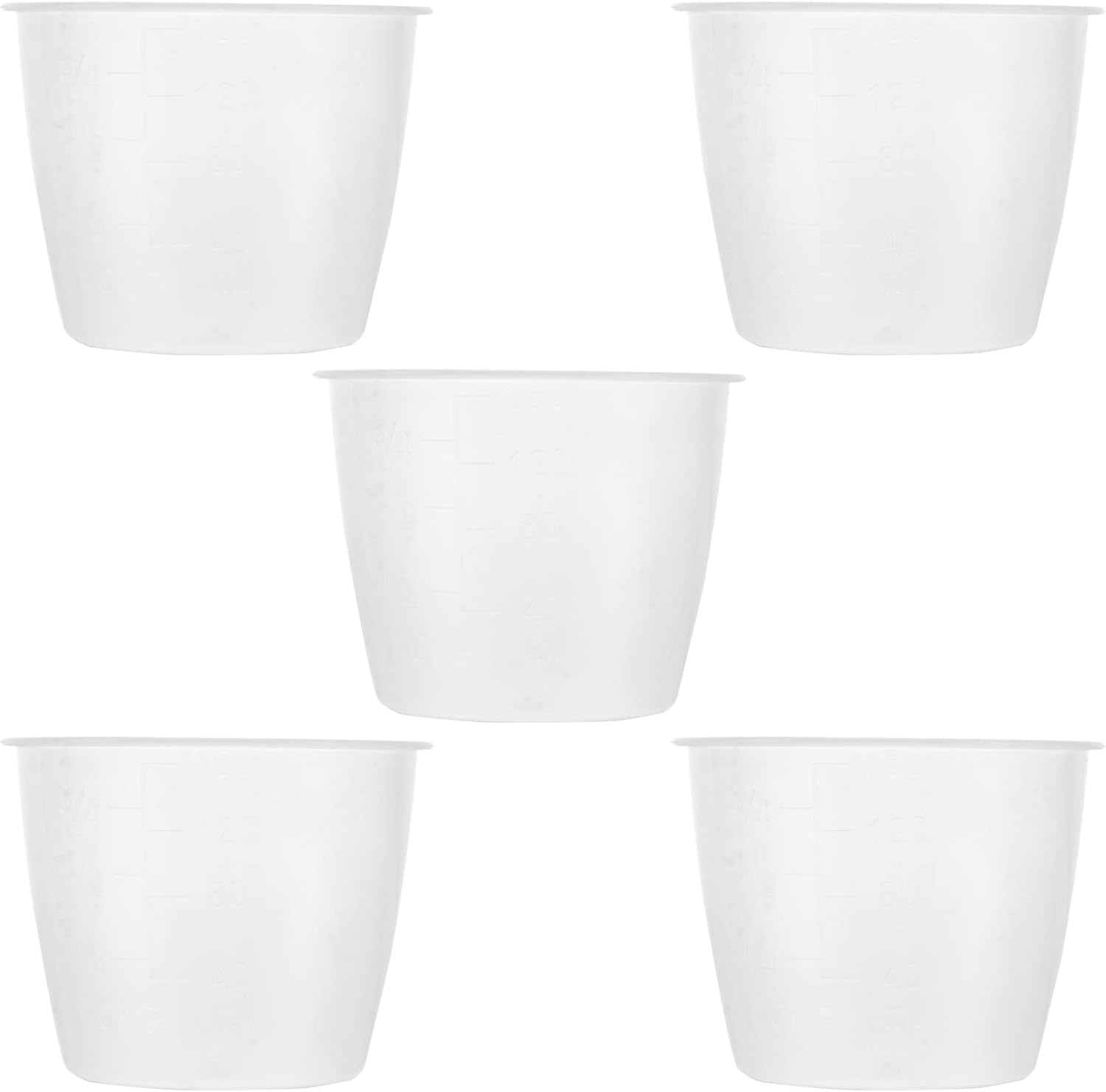 10Pcs Rice Measuring Cup Clear Rice Cooker Replacement Measuring Cup for Dry Ingredients 160ml Kitchenware (Black)