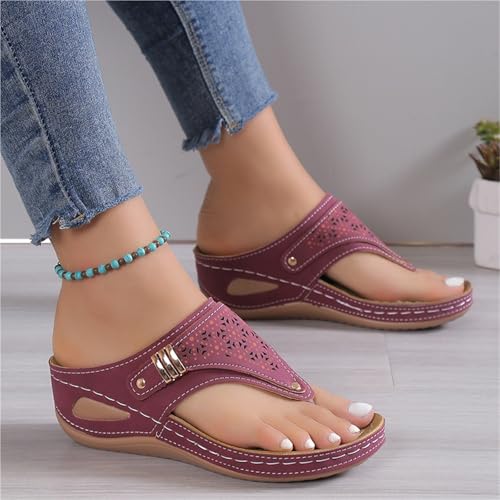 Women Wedge Platform Slippers Orthopedic Sandals FlipFlops3