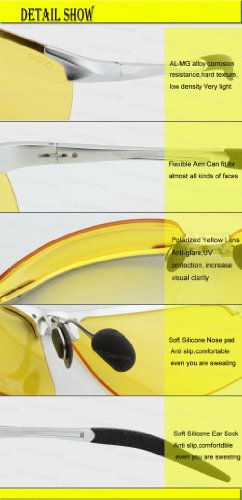 DUCO Occhiali Polarizzati per la notte-visione