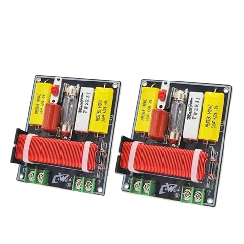 2PCS 2000/2200Hz Adjustable 150W Tweeter Frequency Divider Home Car Stereo Audio Crossover