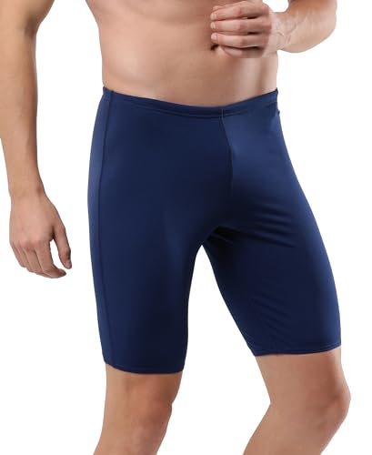 Image of Speedo Men's Endurance+ Essential Jammer - Cerulean Blue & White