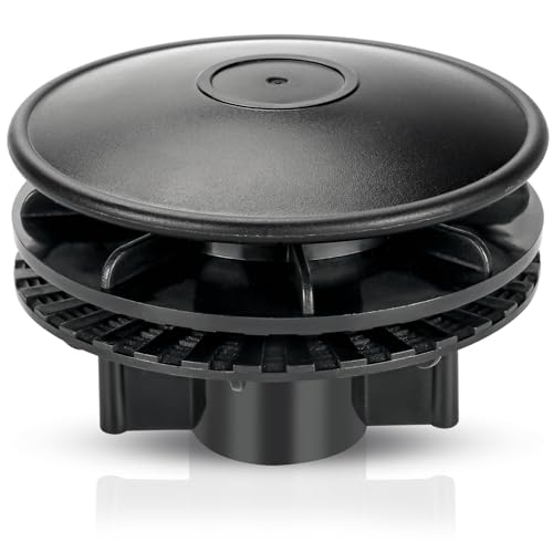 Smart Marine Boat Vent Black Boat Hatch Cover Support Mushroom Cap 4-1/4 inch