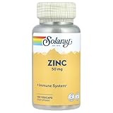 Solaray Zinc Amino Acid Chelate 50 mg VCapsules, 100 Count