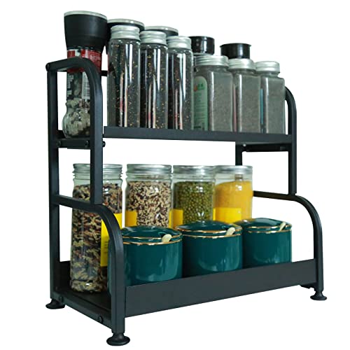 Coii youtex Étagère à épices à 2 niveaux (30 x 28 x 17 cm)