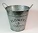 Galvanized Flowers & Garden Metal Planter Farmhouse Decor
