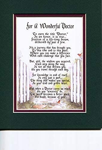 Amazon Com Genie S Poems Doctor Poem Print Appreciation Present Thank You Graduation From Medical School Home Kitchen