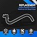 YzusGomumu Engine Radiator Coolant Reservoir Air Bleed Hose Compatible with 2013-2021 Buick Encore 2015-2021 Chevrolet Trax 1.4L Replaces 96968694