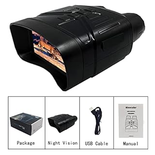 Visore Notturno, NV4000 Telescopio a infrarossi da 3 pollici Binocolo 4K Zoom Telecamera termica 5X Ambiti for la caccia Esplorazione all'aperto Visione diurna e notturna,per birdwatching, sport all'