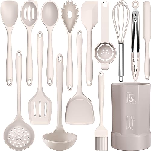 AOTHOD Silicone Cooking Utensils Set...