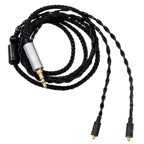 Youkamoo IEM �����p�P�[�u���A���O���\�ȃC���z���P�[�u���A3.5mm MMCX�C���z���R�[�h Shure SE215�ASE315�ASE425 SE535�ASE846�ɑΉ� (�u���b�N)