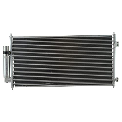Image of TRQ A /C Condenser and Receiver Drier Assembly Compatible with 2007-2012 Nissan Sentra