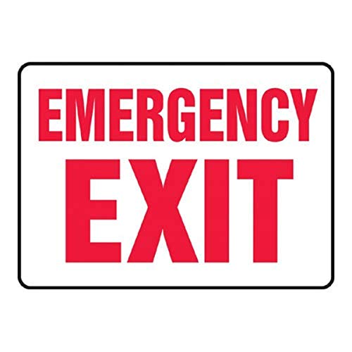 Panneau Emergency Exit MEXT460XL Accuform Aluma-Lite 17,8x25,4 cm
