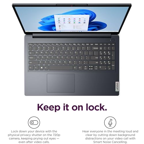 Image of Lenovo IdeaPad Laptop for Business & Students, 15.6 inch FHD Touchscreen, Intel 10-Core i5-1334U, 8GB RAM, 512GB PCIe SSD, WiFi 6, Windows 11 Home, Long Battery Life, with Type-C HUB, Midnight Blue