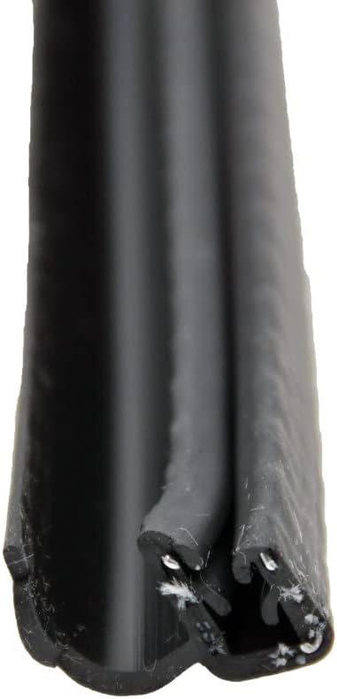 AP Products 018-1894 J-Bulb Seal with Slide-On Clip, Black