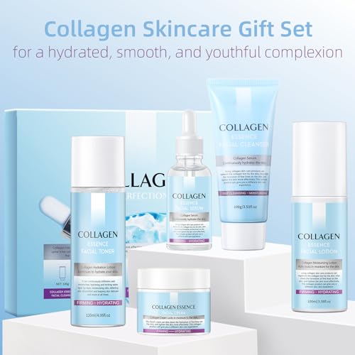 Skin Care Gift Set For Women, Valentine's Day Gifts, Anti Aging Skin Care Set With Collagen, Best Daily Hydrating Skin Care Kit, Beauty Gift Set, Skin Care Routine Kit For Women, Facial Self Care Kit - Image 8