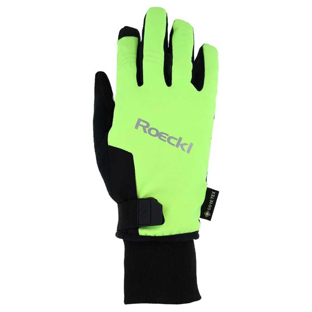 Roeckl Rocca 2 GTX Winter Fahrrad Handschuhe lang fluo gelb 2024: Größe: 7