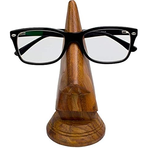 Whopper Wooden Round Base Spectacle Display Stand Spectacle Holder Eyewear Retainer Sunglasses Holder for Home Office Desk Decorative Cover