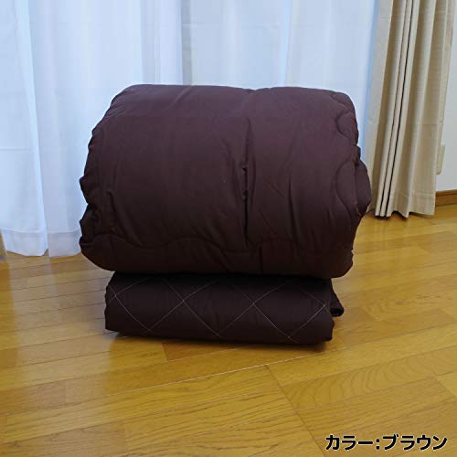 D-Serise D・SERIES こたつ台 ブラック 70×70cm + こたつ布団 正方形 Dプレーン 185×185cm ブラウン 3点セット の商品画像 7