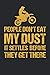 People Don't Eat My Dust It Settles Before They Get There: Motocross Notizbuch für Enduro Fans, Dirtbike und Gelände Fahrer mit Motorrad [Karo]