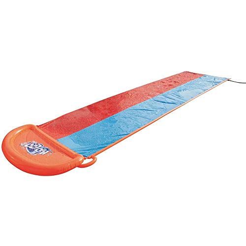LITI Tobogán Acuático Doble para Niños, Toboganes De Agua para Piscinas Pista Deslizante Infantil Juegos De Piscina En El Patio Trasero De Verano, 550Cm