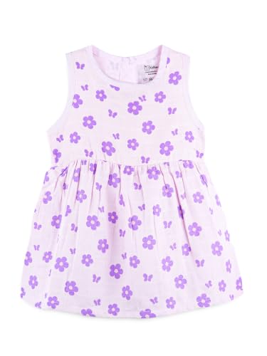 Image of Kidbea Bamboo Cotton Baby Girl Dress, Sleeveless Casual Wear Girls Frock