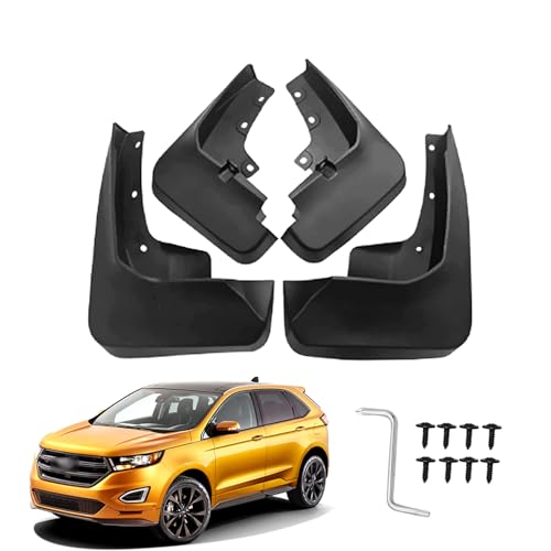 Image of Custom Fit for Mud Flaps Ford Edge Sport 2015-2019 Mud Splash Guard Front and Rear 4-PC Set