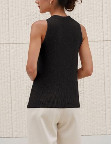 Yidarer Women Criss Cross Halter Tops Knit Over Collar Tank Sleeveless Flexible Beach Travel Daily Casual Vest3