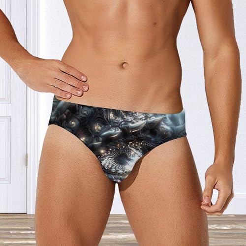 Monochrome Dragon Eye Novelty Men's Brief Swimwear Pants Swimming Trunks Beach Shorts Underwear4