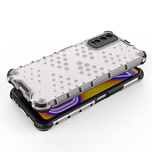 Image of Glasgow Back Case Cover Compatible with Vivo Y20 2021 (Stylish Design) -Transparent