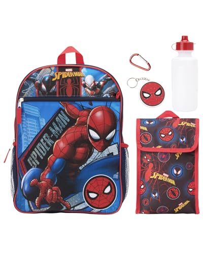 Fast Forward Spiderman Kids Backpack Set - 5 Piece 15