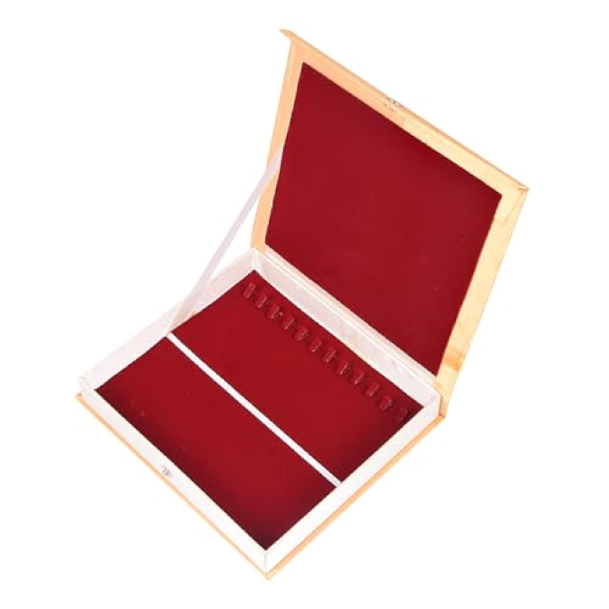 Red Chain Box with 12 Holders, Chain Organizer Storage