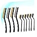 Gatuida 10pcs Industrial Cleaning Brushes Set 7 Copper Wire Brush 7 Stainless Steel Wire Brush 9 Copper Wire Brush 9 Stainless Steel Wire Brush Car Groove &