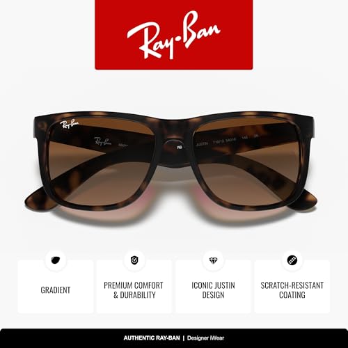 Image of Ray-Ban RB4165 Justin Classic Square Sunglasses for Men for Women