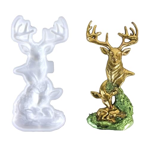 ZYMIADOU Figura de animal de resina y decoración vibrante, bonita colección, decoración del hogar, jardín, molde resistente al arte