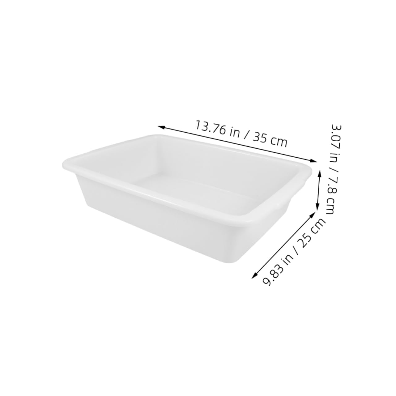 FUNOMOCYA Rectangular Lab Trays Set 2 Pack Storage Trays Leakproof Design for Research and Educational Labs