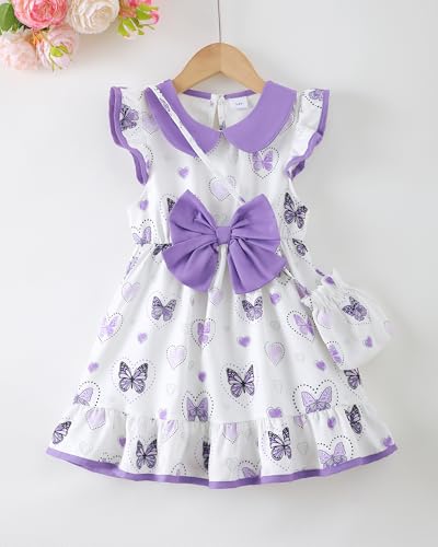 Little Toddler Girl Peter Pan Collar Dress Summer Clothes Ruffle Sleeveless Kids Dresses Causal Sundress Girl Outfits2