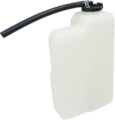 Miniatura 5 de CarPartsDepot Tanque de recuperación de refrigerante del motor Depósito de expansión Depósito de botella con tapa y manguera de plástico compatible