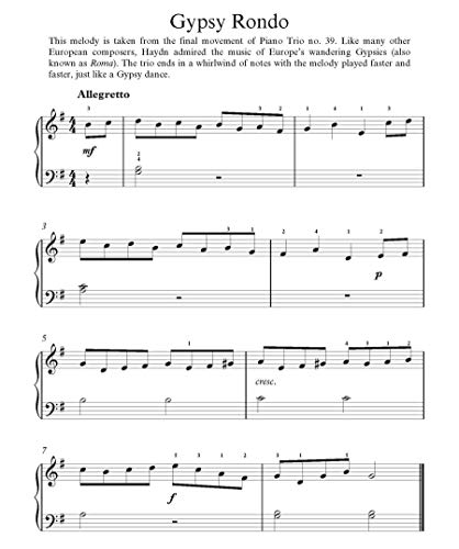 A First Book of Haydn: For the Beginning Pianist with Downloadable Mp3s
