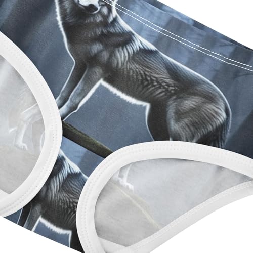 Cool Wolf Black Girls Underwear Toddler 2t Cotton Panties Little Girl Durable Briefs Girls Undies4