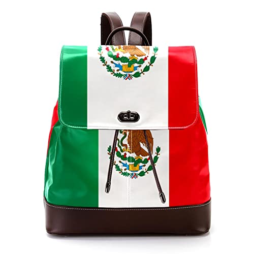 Bald Eagle Bandera Americana PU Cuero Mochila Monedero para Adultos, Moda Unisex Estudiantes Universitarios Bolsa Escolar, Multicolor 14