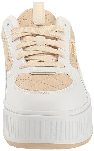 PUMA Womens Karmen Rebelle Sneaker, Granola-Alpine Snow-PUMA Womens White, 10.5