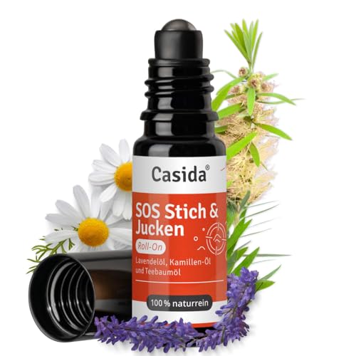 Casida Stich & Jucken Roll-on - Cosmético para calmar la piel irritada y el picor, por ejemplo, para picaduras de mosquitos, picaduras de insectos, refrescante, con aceites esenciales naturales, 100%